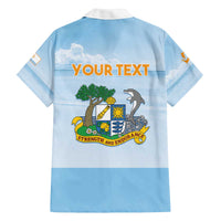 Personalized Republic of Anguilla Family Matching Off The Shoulder Long Sleeve Dress and Hawaiian Shirt Strength and Endurance