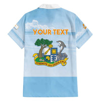 Personalized Republic of Anguilla Family Matching Puletasi and Hawaiian Shirt Strength and Endurance