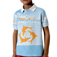 Personalized Republic of Anguilla Kid Polo Shirt Strength and Endurance - Wonder Print Shop