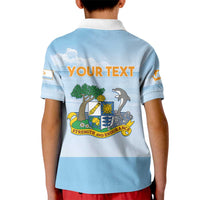 Personalized Republic of Anguilla Kid Polo Shirt Strength and Endurance - Wonder Print Shop