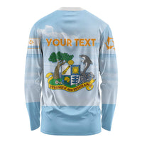 Personalized Republic of Anguilla Long Sleeve Shirt Strength and Endurance - Wonder Print Shop