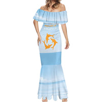 Personalized Republic of Anguilla Mermaid Dress Strength and Endurance - Wonder Print Shop