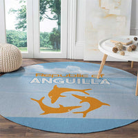 Republic of Anguilla Round Carpet Strength and Endurance - Wonder Print Shop