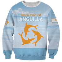 Personalized Republic of Anguilla Sweatshirt Strength and Endurance - Wonder Print Shop