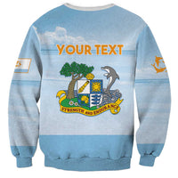 Personalized Republic of Anguilla Sweatshirt Strength and Endurance - Wonder Print Shop