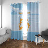 Republic of Anguilla Window Curtain Strength and Endurance - Wonder Print Shop