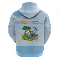 Personalized Republic of Anguilla Zip Hoodie Strength and Endurance - Wonder Print Shop