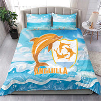 Anguilla Bedding Set Three Orange Gold Natural Dolphins - Wonder Print Shop