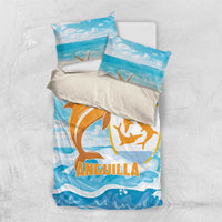 Anguilla Bedding Set Three Orange Gold Natural Dolphins - Wonder Print Shop