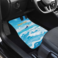 Anguilla Car Mats Three Orange Gold Natural Dolphins - Wonder Print Shop