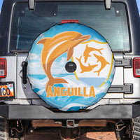 Anguilla Spare Tire Cover Three Orange Gold Natural Dolphins - Wonder Print Shop