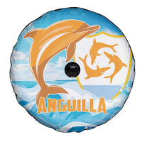Anguilla Spare Tire Cover Three Orange Gold Natural Dolphins - Wonder Print Shop