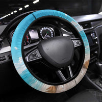 Anguilla Steering Wheel Cover Three Orange Gold Natural Dolphins - Wonder Print Shop