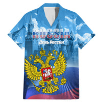 Russia Day 2024 Family Matching Mermaid Dress and Hawaiian Shirt Coat Of Arms With Red Square - Wonder Print Shop