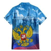 Russia Day 2024 Family Matching Mermaid Dress and Hawaiian Shirt Coat Of Arms With Red Square - Wonder Print Shop