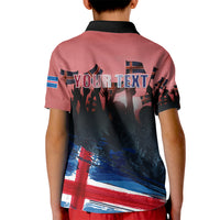 Iceland Independence Day 2024 Kid Polo Shirt Coat Of Arms Happy 80th Anniversary - Wonder Print Shop