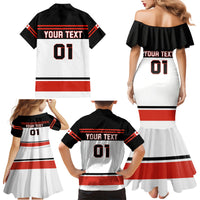 Canada Hockey 2024 Family Matching Mermaid Dress and Hawaiian Shirt Hockey is Canada Game - Wonder Print Shop