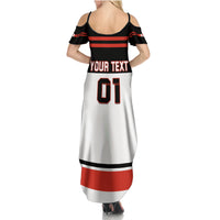 Canada Hockey 2024 Family Matching Summer Maxi Dress and Hawaiian Shirt Hockey is Canada Game - Wonder Print Shop