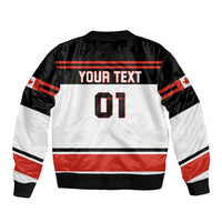 Canada Hockey 2024 Sleeve Zip Bomber Jacket Hockey is Canada Game - Wonder Print Shop