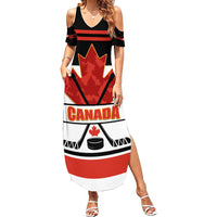 Canada Hockey 2024 Summer Maxi Dress Hockey is Canada Game - Wonder Print Shop