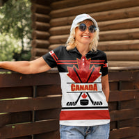 Canada Hockey 2024 Women Polo Shirt Hockey is Canada Game - Wonder Print Shop