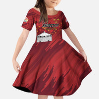 Personalised Kingston Family Matching Puletasi and Hawaiian Shirt Antiquitate Civilitate Humanitate