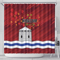 Kingston Shower Curtain Antiquitate Civilitate Humanitate