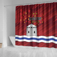 Kingston Shower Curtain Antiquitate Civilitate Humanitate