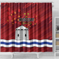 Kingston Shower Curtain Antiquitate Civilitate Humanitate