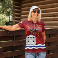 Personalised Kingston Women Polo Shirt Antiquitate Civilitate Humanitate