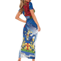 Personalised Windsor Family Matching Short Sleeve Bodycon Dress and Hawaiian Shirt The City of Roses