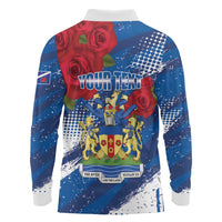 Personalised Windsor Long Sleeve Polo Shirt The City of Roses