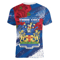 Personalised Windsor Women V-Neck T-Shirt The City of Roses