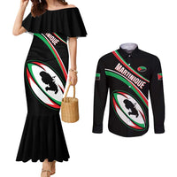 Custom Martinique Rugby Couples Matching Mermaid Dress and Long Sleeve Button Shirt Matinik Go Champions