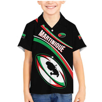 Custom Martinique Rugby Family Matching Mermaid Dress and Hawaiian Shirt Matinik Go Champions