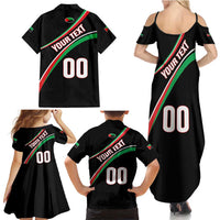 Custom Martinique Rugby Family Matching Summer Maxi Dress and Hawaiian Shirt Matinik Go Champions