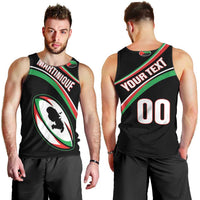 Custom Martinique Rugby Men Tank Top Matinik Go Champions