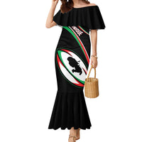 Custom Martinique Rugby Mermaid Dress Matinik Go Champions