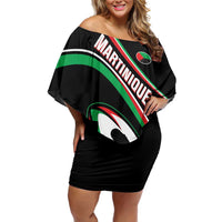 Custom Martinique Rugby Off Shoulder Short Dress Matinik Go Champions