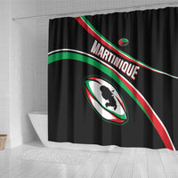 Martinique Rugby Shower Curtain Matinik Go Champions