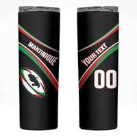 Custom Martinique Rugby Skinny Tumbler Matinik Go Champions