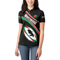 Custom Martinique Rugby Women Polo Shirt Matinik Go Champions