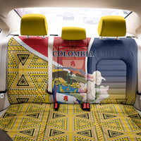 Colombia Independence Day Back Car Seat Cover Libertad y Orden Colombian Pattern - Wonder Print Shop
