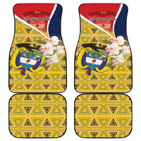 Colombia Independence Day Car Mats Libertad y Orden Colombian Pattern - Wonder Print Shop