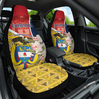 Colombia Independence Day Car Seat Cover Libertad y Orden Colombian Pattern - Wonder Print Shop