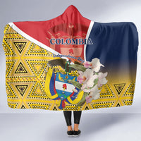 Colombia Independence Day Hooded Blanket Libertad y Orden Colombian Pattern
