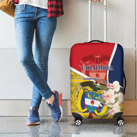 Colombia Independence Day Luggage Cover Libertad y Orden Colombian Pattern - Wonder Print Shop