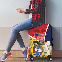 Colombia Independence Day Luggage Cover Libertad y Orden Colombian Pattern - Wonder Print Shop