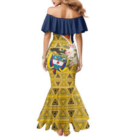 Colombia Independence Day Mermaid Dress Libertad y Orden Colombian Pattern - Wonder Print Shop