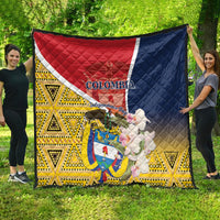 Colombia Independence Day Quilt Libertad y Orden Colombian Pattern - Wonder Print Shop